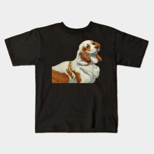 Elegant Brown Welsh Springer Spaniel Dog Kids T-Shirt